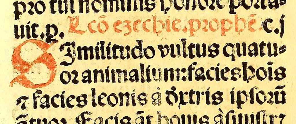 An illustration from Missale romanum ordinarium. : Misale romanum nuper adoptatum co[m]modu[m] quoru[m]cu[m]q[ue] sacerdotu[m] summa diligentia distinctu[m]: atq[ue] ita ex nouo ordine digestu[m] vt apposit[is] introitib[us], gradualib[us], offertorijs [et] co[m]munionibus o[mn]es miss[a]e sint in suis loc[is] integre. In quo etia[m] adiunct[a]e sunt mult[a]e miss[a]e uou[a]e [sic], [et] alia plurima sup[er]addita, q[uae] in missalib[us] hacten[us] i[m]p[re]ssis d[e]sideraba[n]tur. 1561, 1561, leaf 504