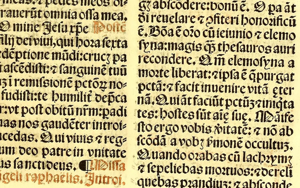 An illustration from Missale romanum ordinarium. : Misale romanum nuper adoptatum co[m]modu[m] quoru[m]cu[m]q[ue] sacerdotu[m] summa diligentia distinctu[m]: atq[ue] ita ex nouo ordine digestu[m] vt apposit[is] introitib[us], gradualib[us], offertorijs [et] co[m]munionibus o[mn]es miss[a]e sint in suis loc[is] integre. In quo etia[m] adiunct[a]e sunt mult[a]e miss[a]e uou[a]e [sic], [et] alia plurima sup[er]addita, q[uae] in missalib[us] hacten[us] i[m]p[re]ssis d[e]sideraba[n]tur. 1561, 1561, leaf 609