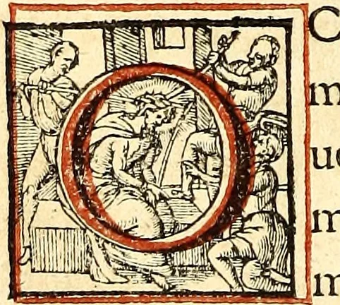 An illustration from Missale romanvm, ex decreto sacrosancti Concilij Tridentini restitum, 1575, leaf 181