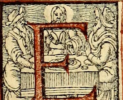 An illustration from Missale romanvm, ex decreto sacrosancti Concilij Tridentini restitum, 1575, leaf 202