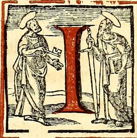 An illustration from Missale romanvm, ex decreto sacrosancti Concilij Tridentini restitum, 1575, leaf 242