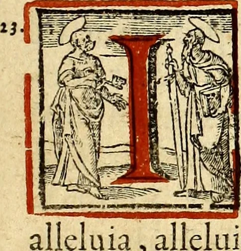 An illustration from Missale romanvm, ex decreto sacrosancti Concilij Tridentini restitum, 1575, leaf 366