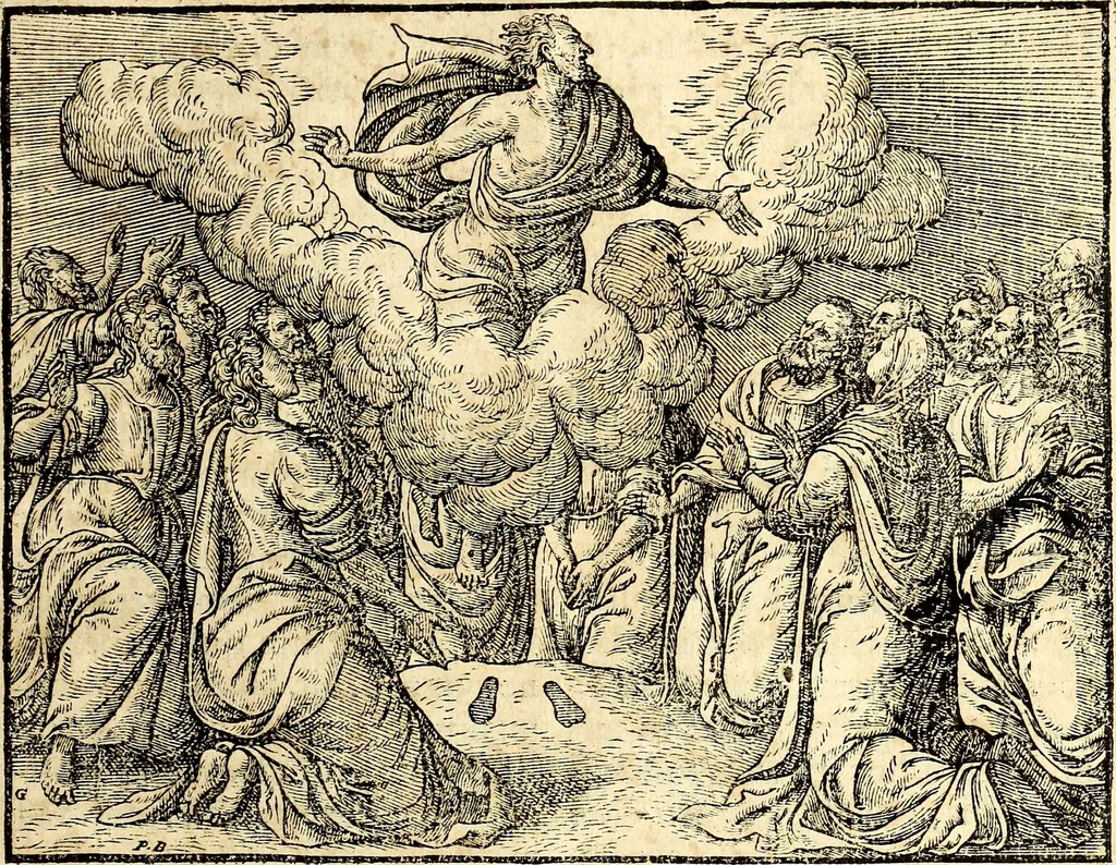 An illustration from Missale romanvm, ex decreto sacrosancti Concilij Tridentini restitum, 1575, leaf 390
