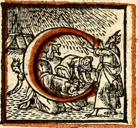 An illustration from Missale romanvm, ex decreto sacrosancti Concilij Tridentini restitum, 1575, leaf 402