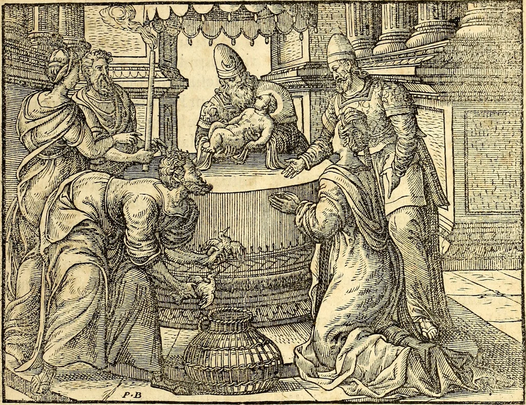 An illustration from Missale romanvm, ex decreto sacrosancti Concilij Tridentini restitum, 1575, leaf 508