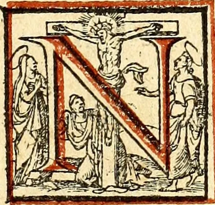 An illustration from Missale romanvm, ex decreto sacrosancti Concilij Tridentini restitum, 1575, leaf 582