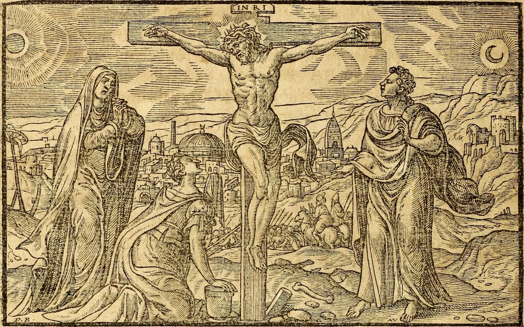 An illustration from Missale romanvm, ex decreto sacrosancti Concilij Tridentini restitum, 1575, leaf 613