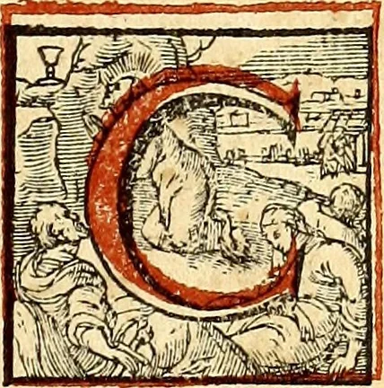 An illustration from Missale romanvm, ex decreto sacrosancti Concilij Tridentini restitum, 1575, leaf 690