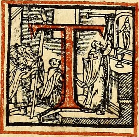 An illustration from Missale romanvm, ex decreto sacrosancti Concilij Tridentini restitum, 1575, leaf 692