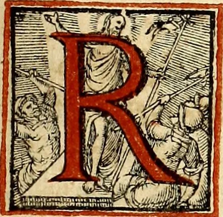 An illustration from Missale romanvm, ex decreto sacrosancti Concilij Tridentini restitum, 1575, leaf 738