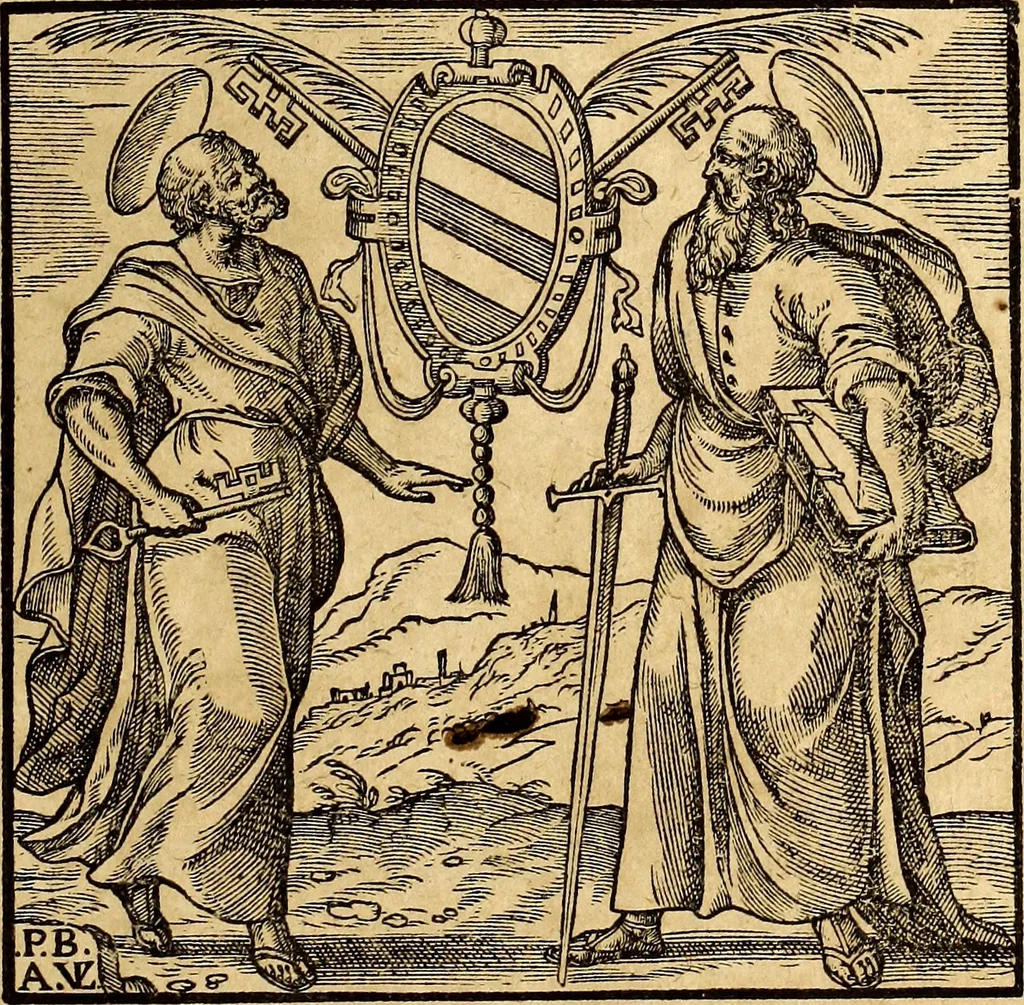 An illustration from Missale romanvm, ex decreto sacrosancti Concilij Tridentini restitum, 1575, leaf 8