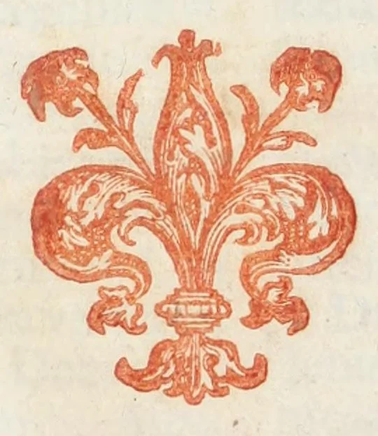 An illustration from Missa sacratissimi rosarii Beatissimae Virginis Mariae : priuilegiata a domino nostro Papa Paulo III. et Gregorio Decimotertio : cum missis de S. Angelo Custode, de S. Gregorio papa conf. & Ecclesiae doctore, de Sancto Carolo episcopo, ac de Sanctis Quindecim Auxiliatoribus, 1618, leaf 3