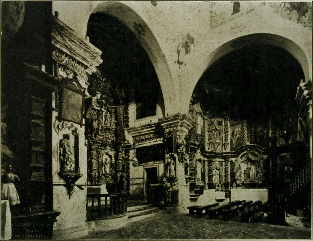 An illustration from Mission architecture as exemplified in San Xavier del Bac; including a complete list of the missions in the South-west; also a bibliography of the manuscripts and works pertaining to the subject, 1919, leaf 107