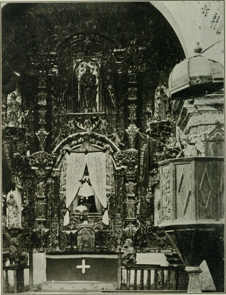 An illustration from Mission architecture as exemplified in San Xavier del Bac; including a complete list of the missions in the South-west; also a bibliography of the manuscripts and works pertaining to the subject, 1919, leaf 121