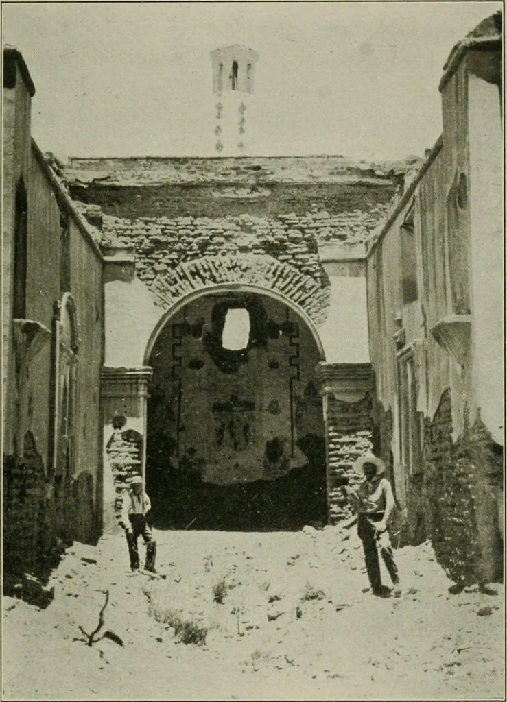 An illustration from Mission architecture as exemplified in San Xavier del Bac; including a complete list of the missions in the South-west; also a bibliography of the manuscripts and works pertaining to the subject, 1919, leaf 134