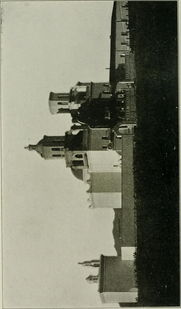 An illustration from Mission architecture as exemplified in San Xavier del Bac; including a complete list of the missions in the South-west; also a bibliography of the manuscripts and works pertaining to the subject, 1919, leaf 17