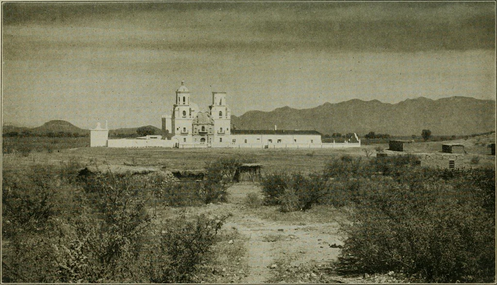 An illustration from Mission architecture as exemplified in San Xavier del Bac; including a complete list of the missions in the South-west; also a bibliography of the manuscripts and works pertaining to the subject, 1919, leaf 72
