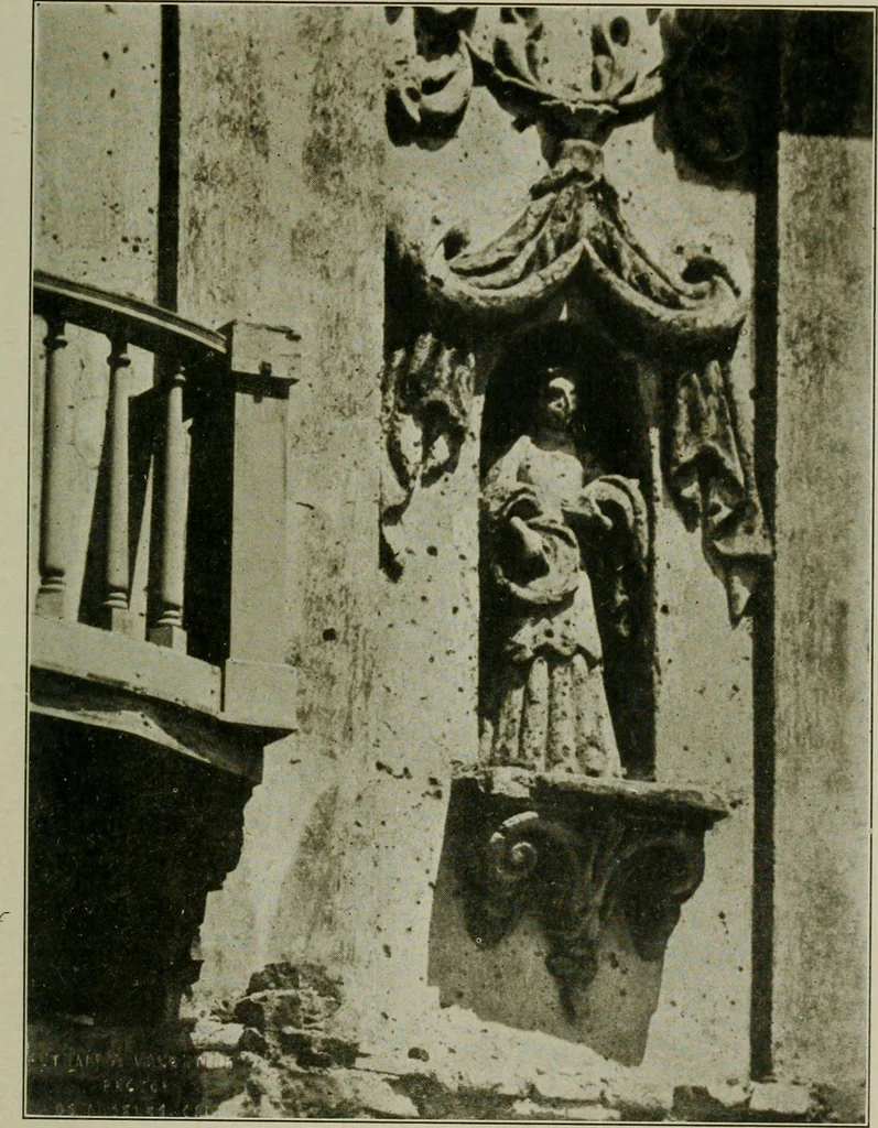 An illustration from Mission architecture as exemplified in San Xavier del Bac; including a complete list of the missions in the South-west; also a bibliography of the manuscripts and works pertaining to the subject, 1919, leaf 96