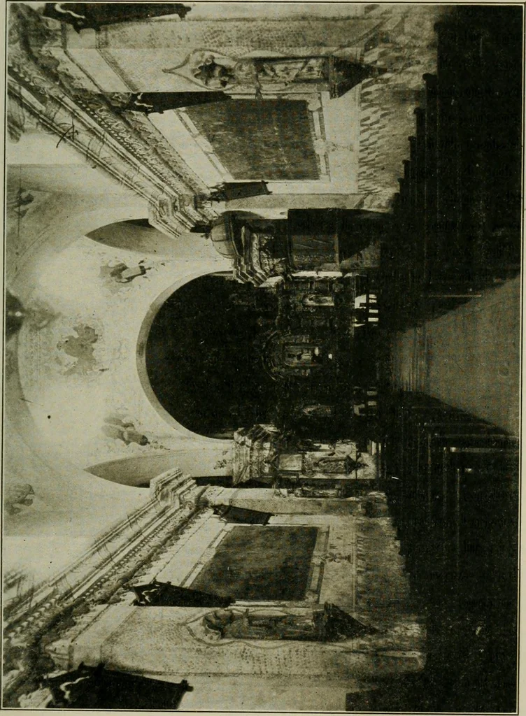 An illustration from Mission architecture as exemplified in San Xavier del Bac; including a complete list of the missions in the South-west; also a bibliography of the manuscripts and works pertaining to the subject, 1919, leaf 98
