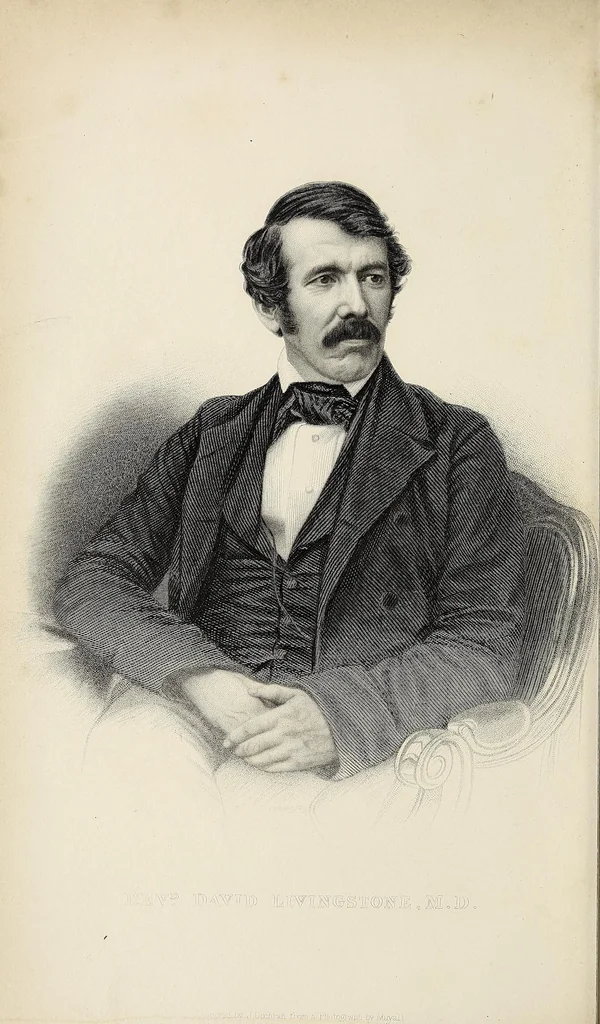 An illustration from Missionary travels and researches in South Africa : including a sketch of sixteen years' residence in the interior of Africa, and a journey from the Cape of Good Hope to Loanda, on the west coast, thence across the continent, down the river Zambesi, to the eastern ocean, 1857, leaf 8