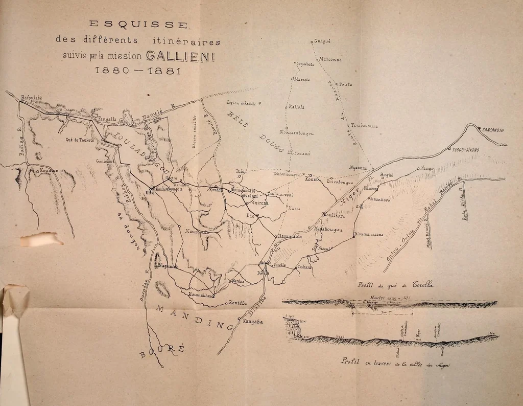 An illustration from Mission dans le Haut-Niger et a Ségou, 1880-1881, 1881, leaf 65