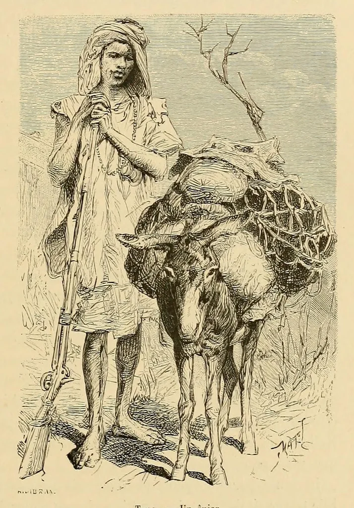 An illustration from Mission d'exploration du Haut-Niger: voyage au Soudan Français (Haut-Niger et pays de Ségou) 1879-1881, 1885, leaf 187