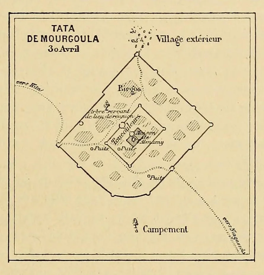 An illustration from Mission d'exploration du Haut-Niger: voyage au Soudan Français (Haut-Niger et pays de Ségou) 1879-1881, 1885, leaf 303