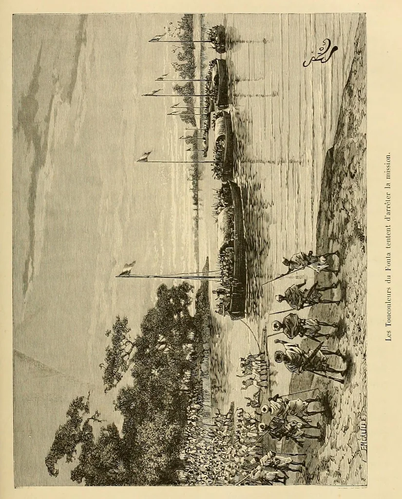 An illustration from Mission d'exploration du Haut-Niger: voyage au Soudan Français (Haut-Niger et pays de Ségou) 1879-1881, 1885, leaf 523