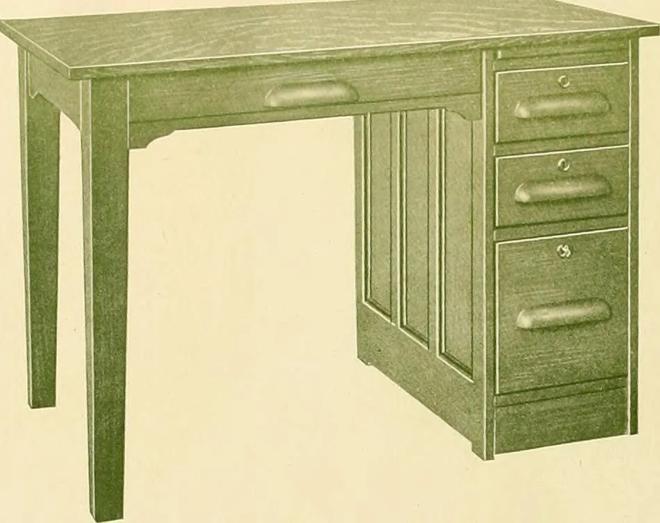 An illustration from Mission furniture : also fine cabinet work to order., 1908, leaf 15