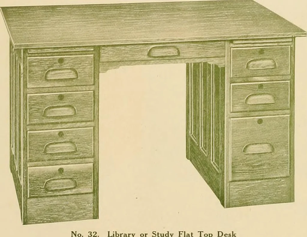 An illustration from Mission furniture : also fine cabinet work to order., 1908, leaf 16