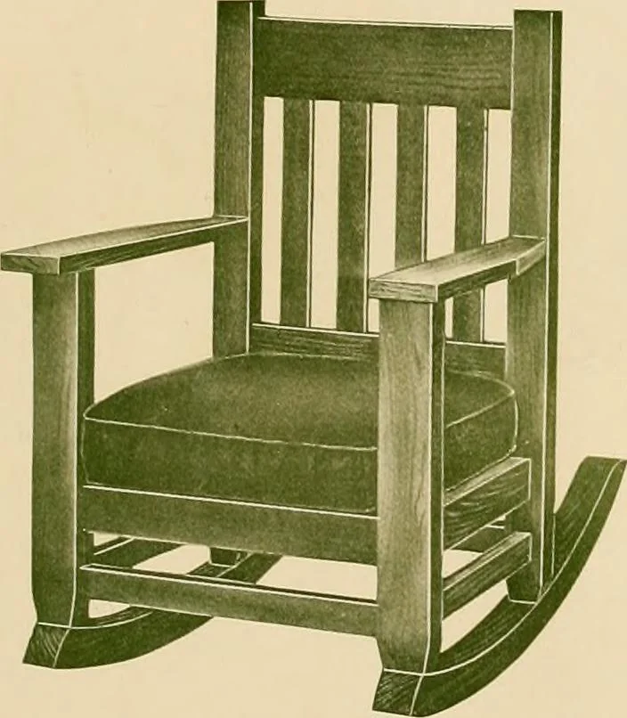 An illustration from Mission furniture : also fine cabinet work to order., 1908, leaf 18