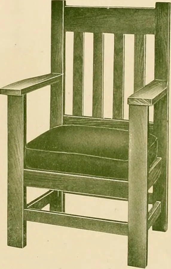 An illustration from Mission furniture : also fine cabinet work to order., 1908, leaf 18