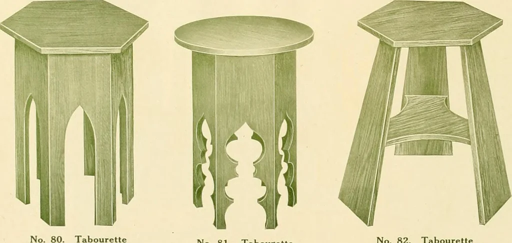 An illustration from Mission furniture : also fine cabinet work to order., 1908, leaf 19