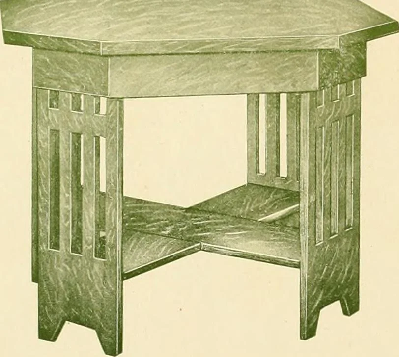 An illustration from Mission furniture : also fine cabinet work to order., 1908, leaf 5