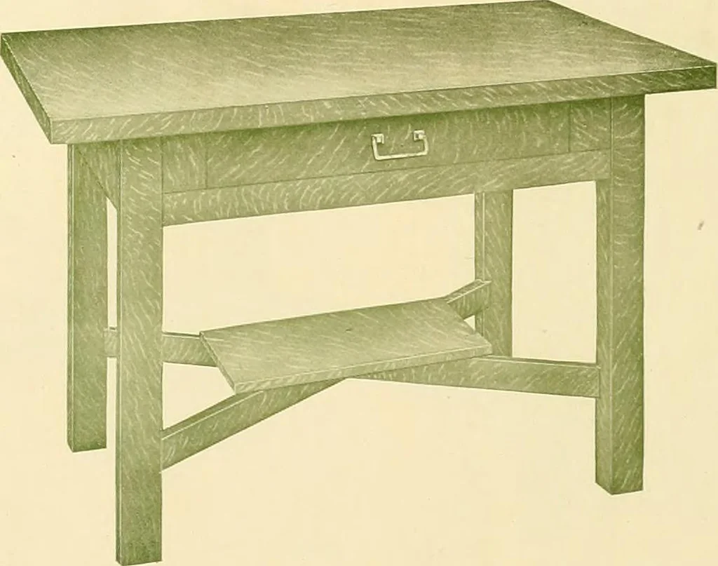 An illustration from Mission furniture : also fine cabinet work to order., 1908, leaf 7