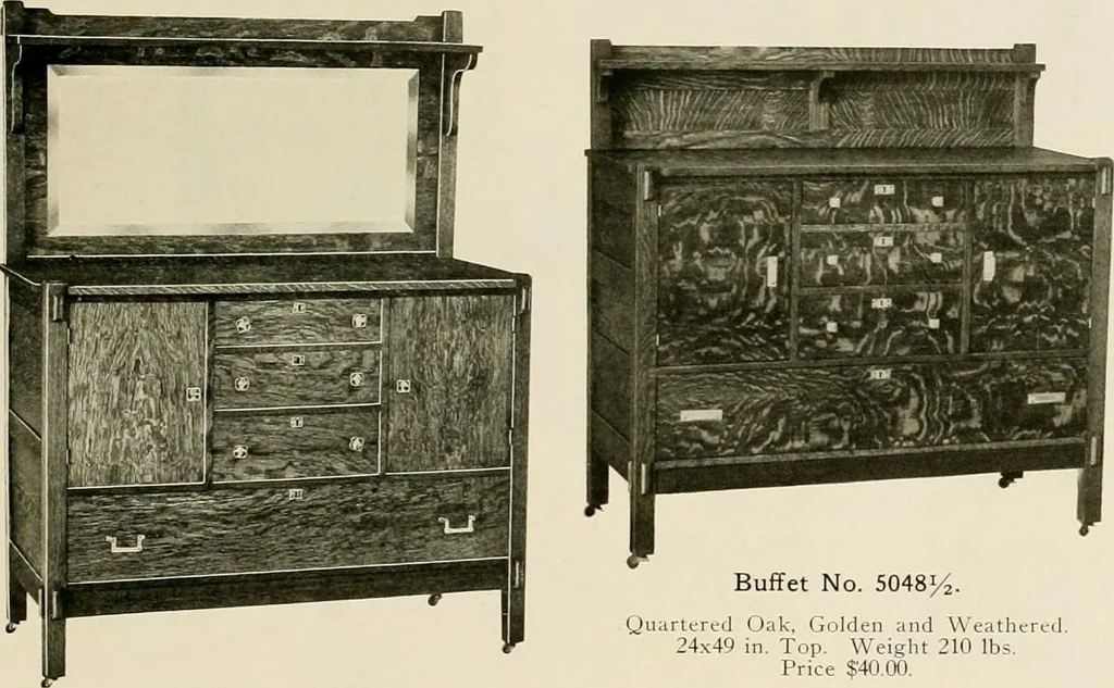 An illustration from Mission furniture., 1910, leaf 28