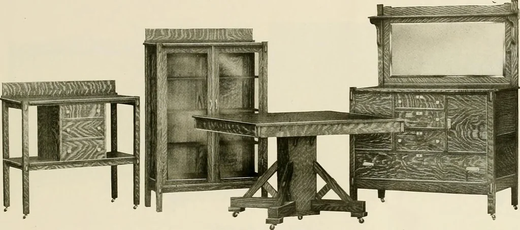 An illustration from Mission furniture., 1910, leaf 32