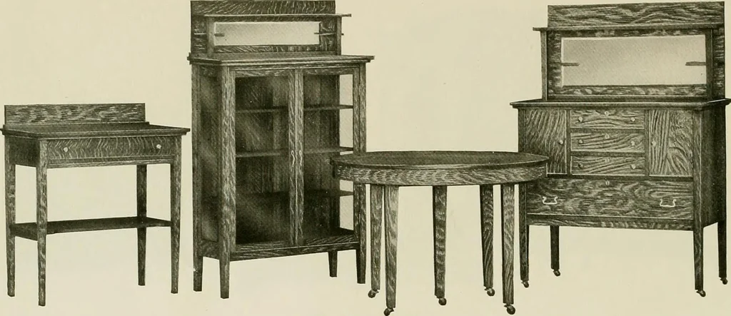 An illustration from Mission furniture., 1910, leaf 37