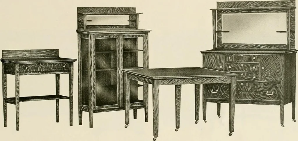 An illustration from Mission furniture., 1910, leaf 38