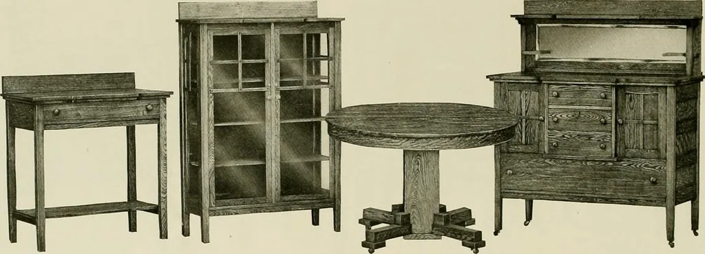An illustration from Mission furniture., 1910, leaf 39