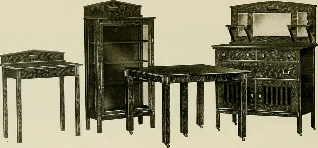An illustration from Mission furniture., 1910, leaf 43