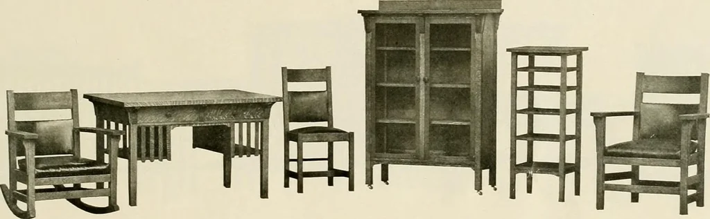 An illustration from Mission furniture., 1910, leaf 54