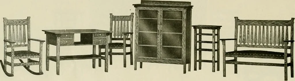 An illustration from Mission furniture., 1910, leaf 55