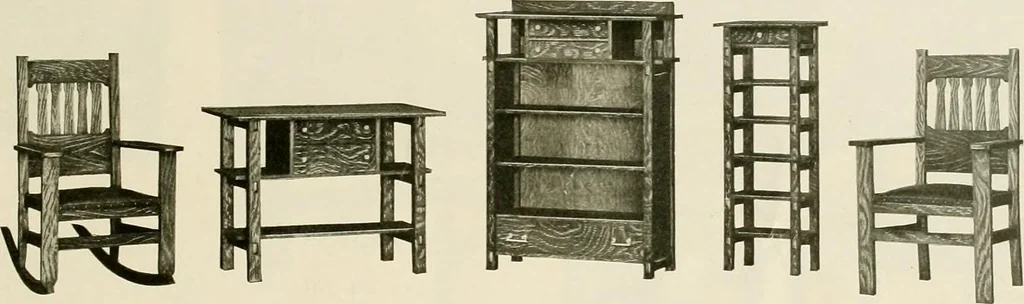 An illustration from Mission furniture., 1910, leaf 56