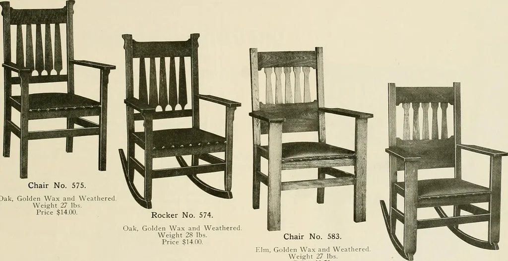 An illustration from Mission furniture., 1910, leaf 60