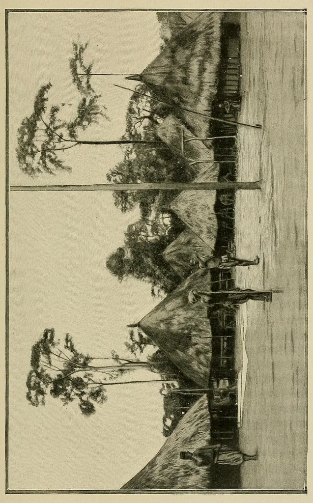 An illustration from Mission Hostains-d'Ollone, 1898-1900 : de la Côte d'Ivoire au Soudan et à la Guinée, 1901, leaf 143