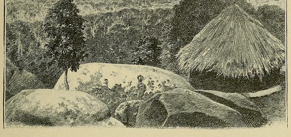 An illustration from Mission Hostains-d'Ollone, 1898-1900 : de la Côte d'Ivoire au Soudan et à la Guinée, 1901, leaf 183
