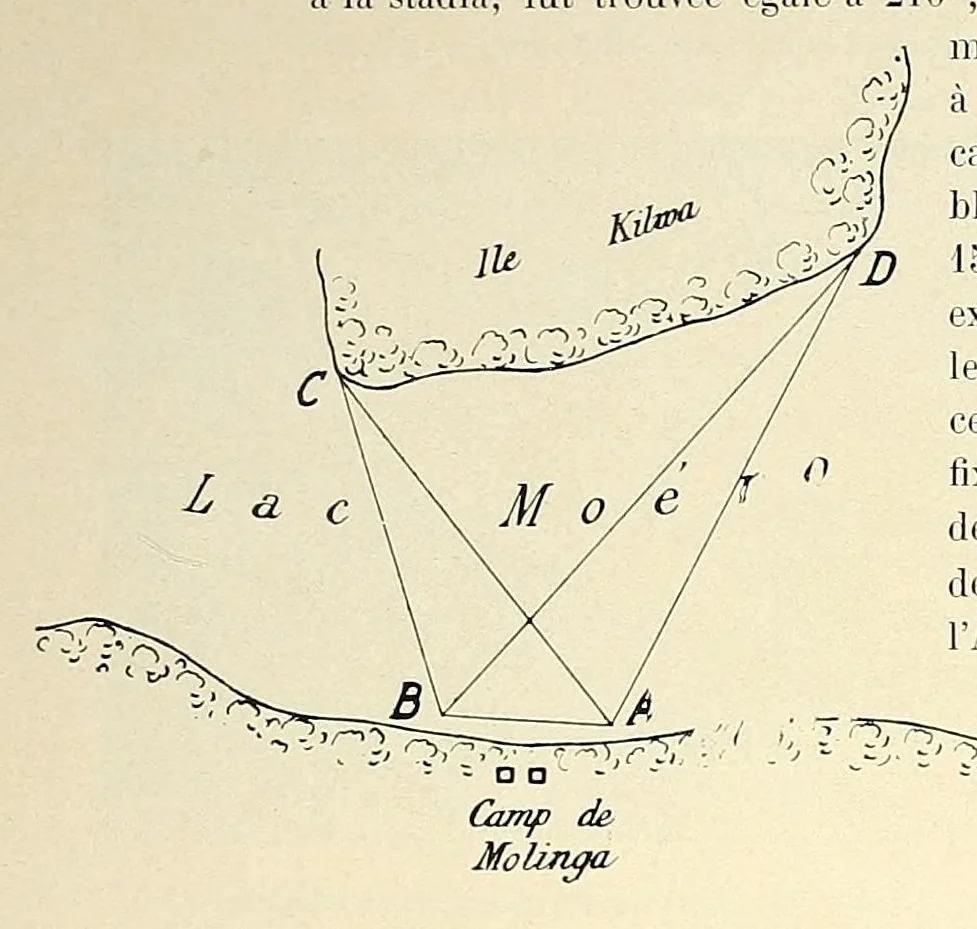 An illustration from Mission scientifique du Ka-Tanga : journal de route, section Moliro, M'pwéto, Ka-Béca, Lofoï, chutes Ki-Oubo, 1902, leaf 190