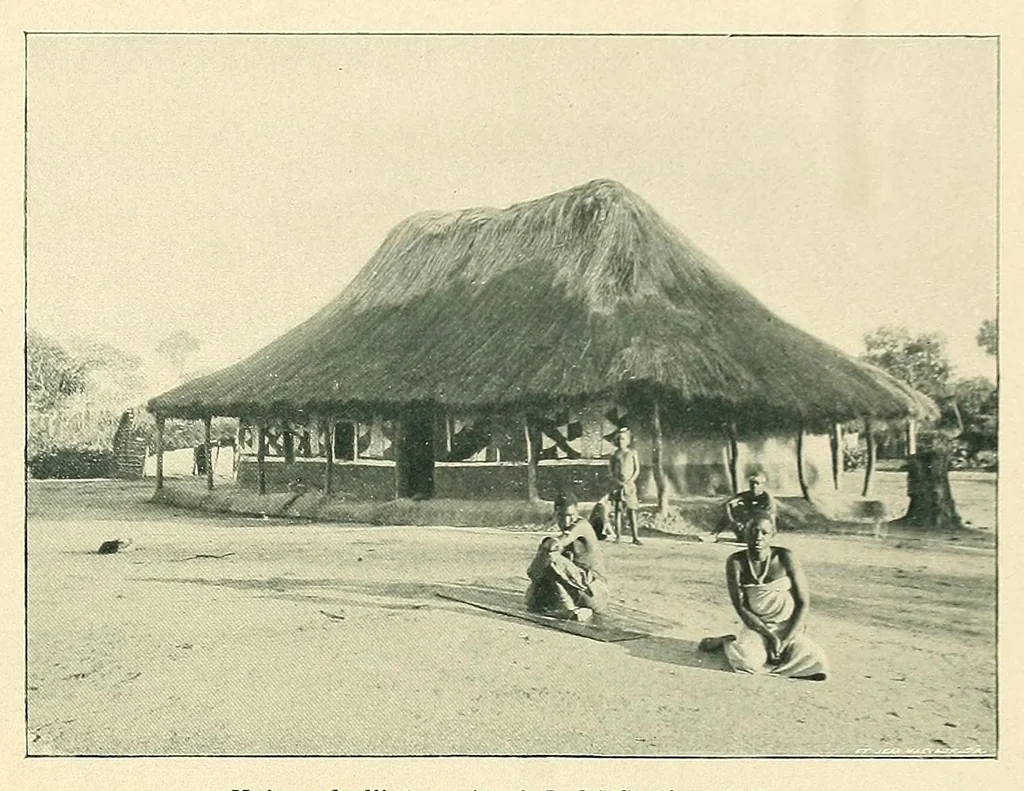 An illustration from Mission scientifique du Ka-Tanga : journal de route, section Moliro, M'pwéto, Ka-Béca, Lofoï, chutes Ki-Oubo, 1902, leaf 273