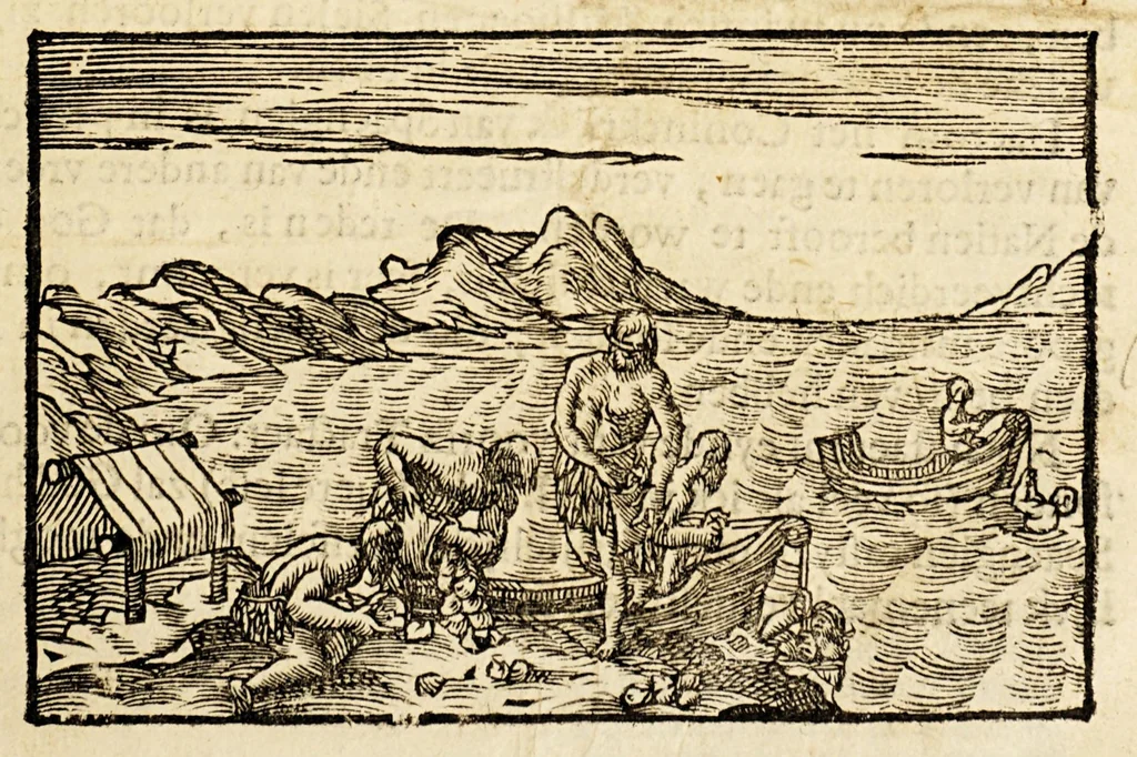 An illustration from Missive. Daer in kortelijck en[de] grondigh wert veerthoont, hoe veel de Vereenighde Nederlanden gelegen is aen de Oost ende West-Indische navigatie. : Mitsgaders 't profijt, datmen van de Oost-Indische Compagnie, geduyrende den tijdt van 24. jaren herwaerts, daer uyt heeft ghetrocken. Ende met fondamentale redenen werdt bewesen, dat door de gheoctroyeerde West Indische navigatie, meer voordeel voor de participanten met meerder dienste voor de Nederlantsche Provintien, grooter schade ende afbreuck voor den Coninck van Spaengten zy te verwachten., 1621, leaf 5